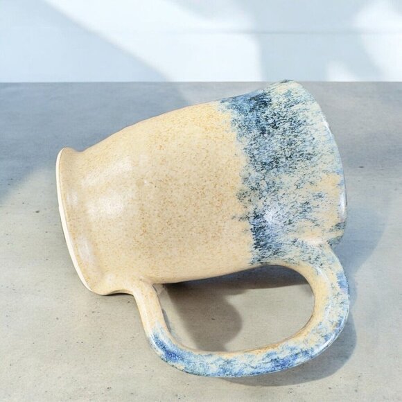 Ken Evans Hand Made Pottery Stoneware Coffee Mug Cup Artist Signed Sponge Ware - Picture 4 of 16